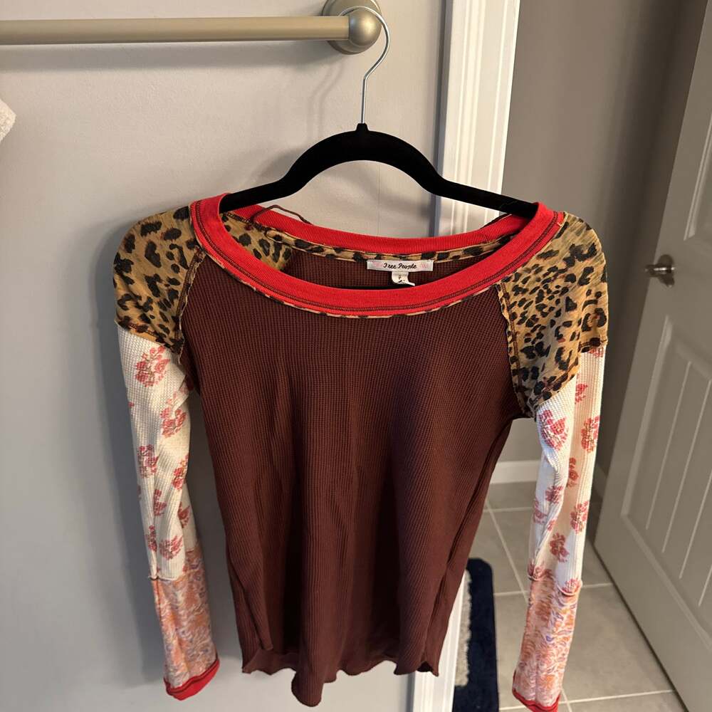 Free People We The Free Bright Side Thermal Top Vino Combo